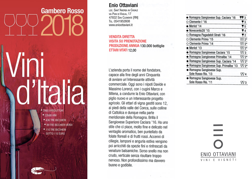 Guide - Gambero Rosso Wine 2018