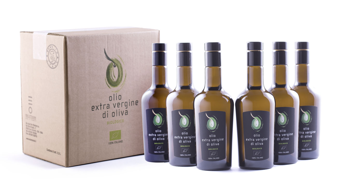 Olio Enio Ottaviani packaging e bottiglie